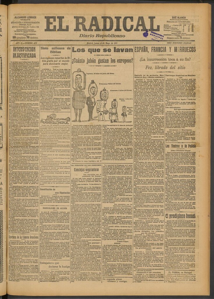 Miniatura de El Radical: diario republicano del 4 de mayo de 1911