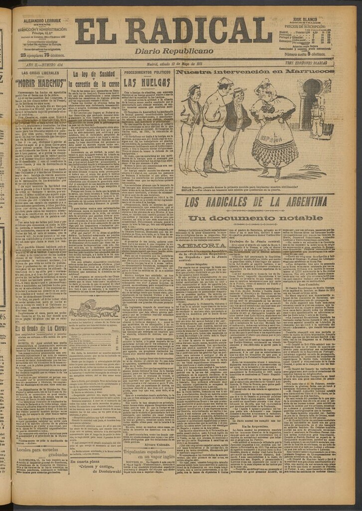 Miniatura de El Radical: diario republicano del 13 de mayo de 1911