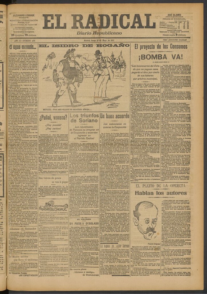 Miniatura de El Radical: diario republicano del 15 de mayo de 1911
