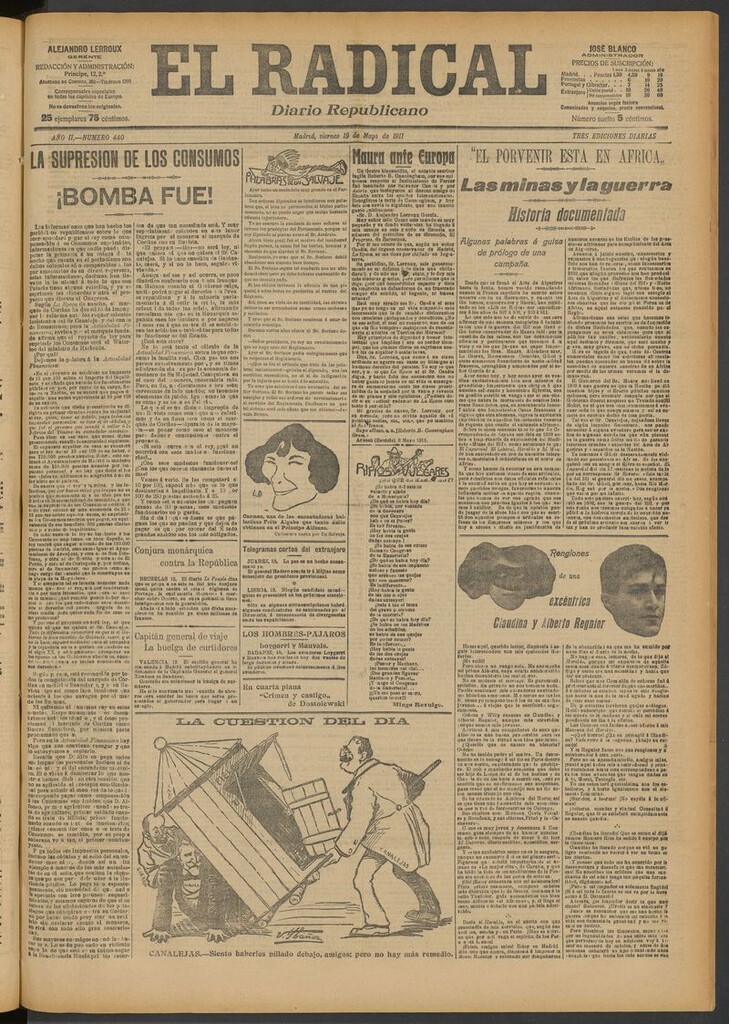 Miniatura de El Radical: diario republicano del 19 de mayo de 1911
