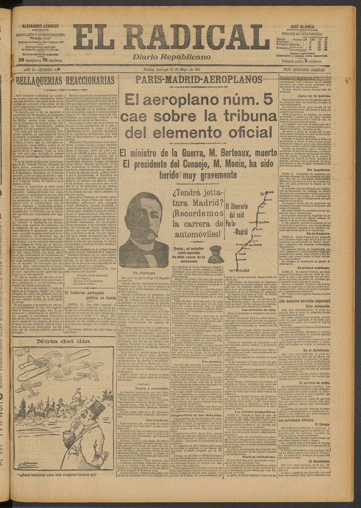 Miniatura de El Radical: diario republicano del 21 de mayo de 1911