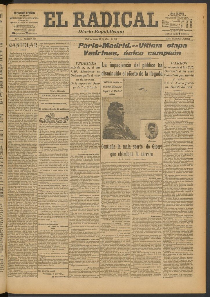 Miniatura de El Radical: diario republicano del 25 de mayo de 1911