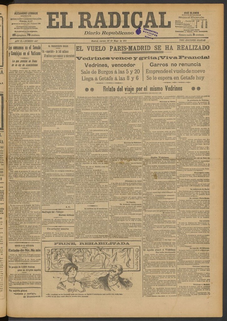 Miniatura de El Radical: diario republicano del 26 de mayo de 1911