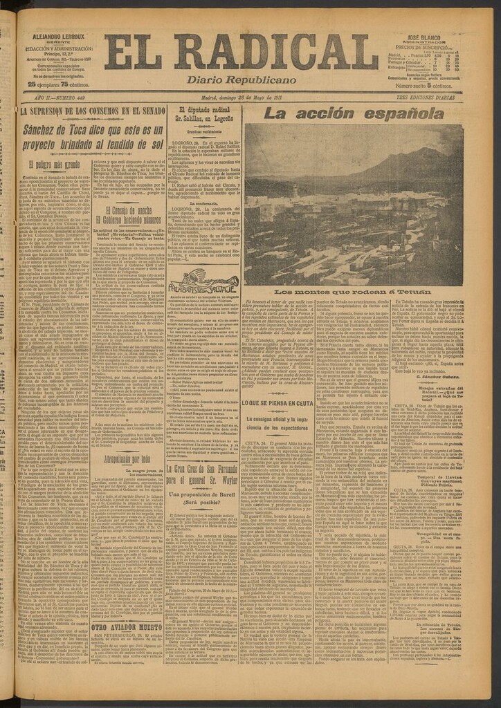 Miniatura de El Radical: diario republicano del 28 de mayo de 1911