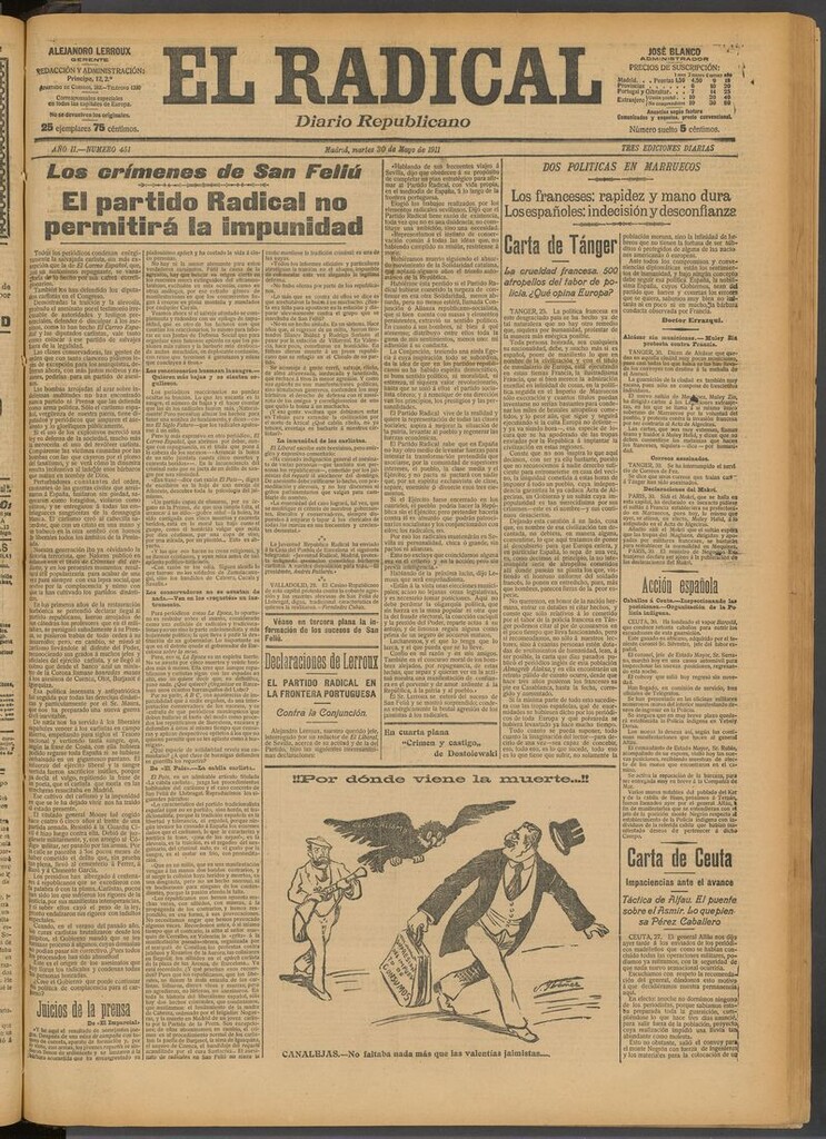 Miniatura de El Radical: diario republicano del 30 de mayo de 1911