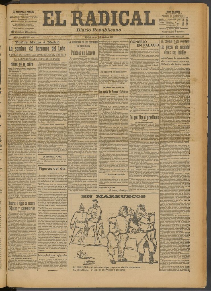 Miniatura de El Radical: diario republicano del 8 de junio de 1911