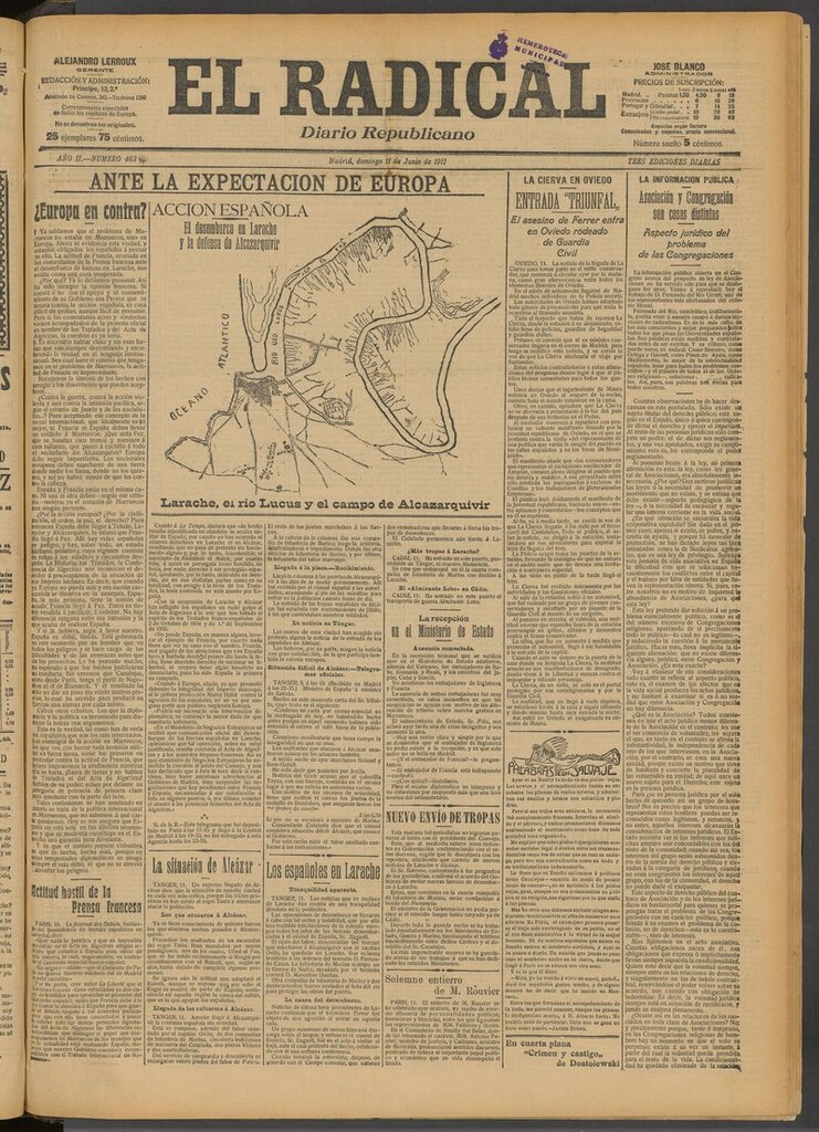 Miniatura de El Radical: diario republicano del 11 de junio de 1911