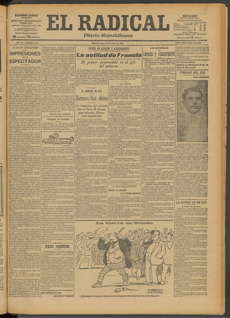 Miniatura de El Radical: diario republicano del 12 de junio de 1911