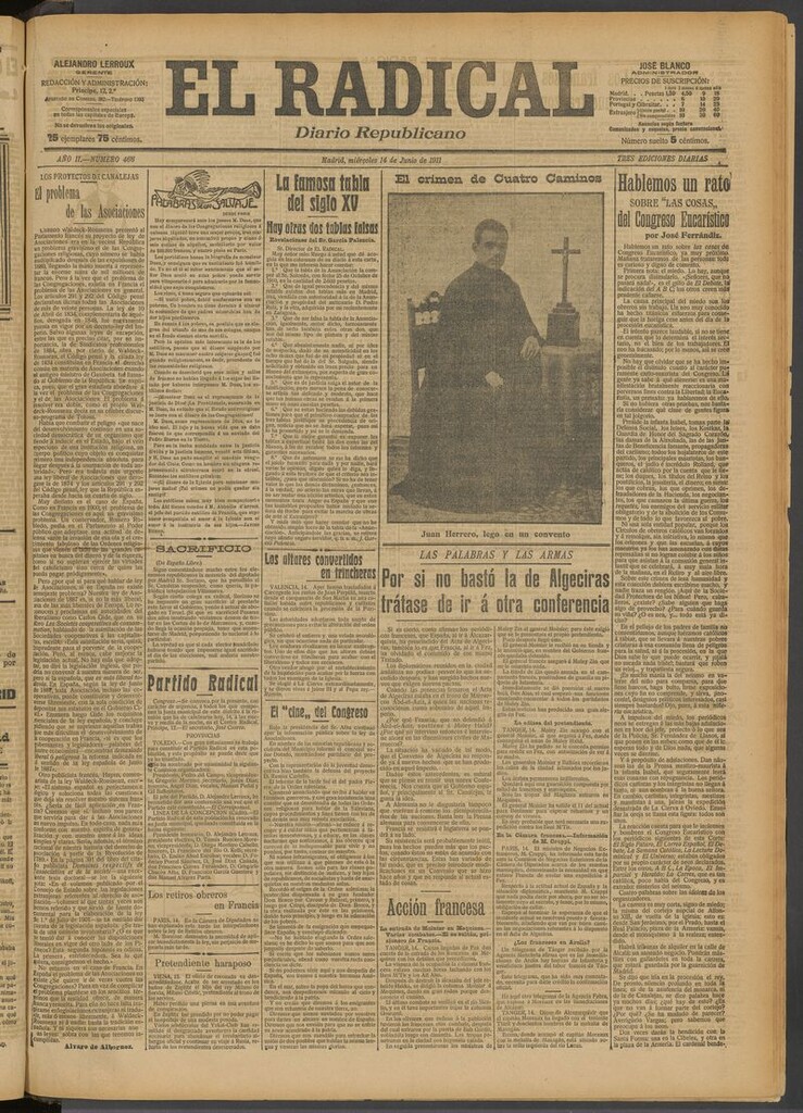 Miniatura de El Radical: diario republicano del 14 de junio de 1911