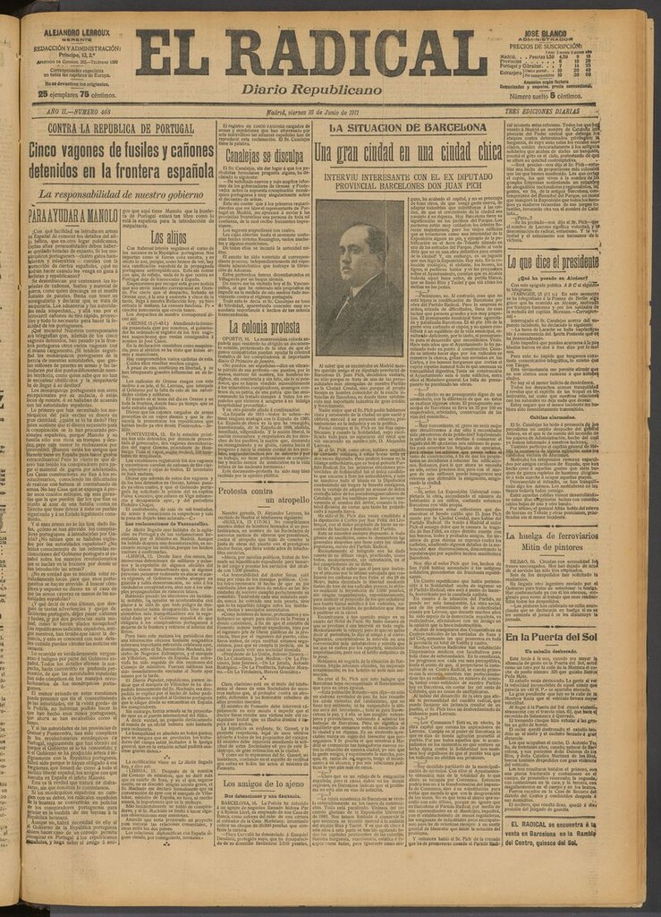 Miniatura de El Radical: diario republicano del 16 de junio de 1911