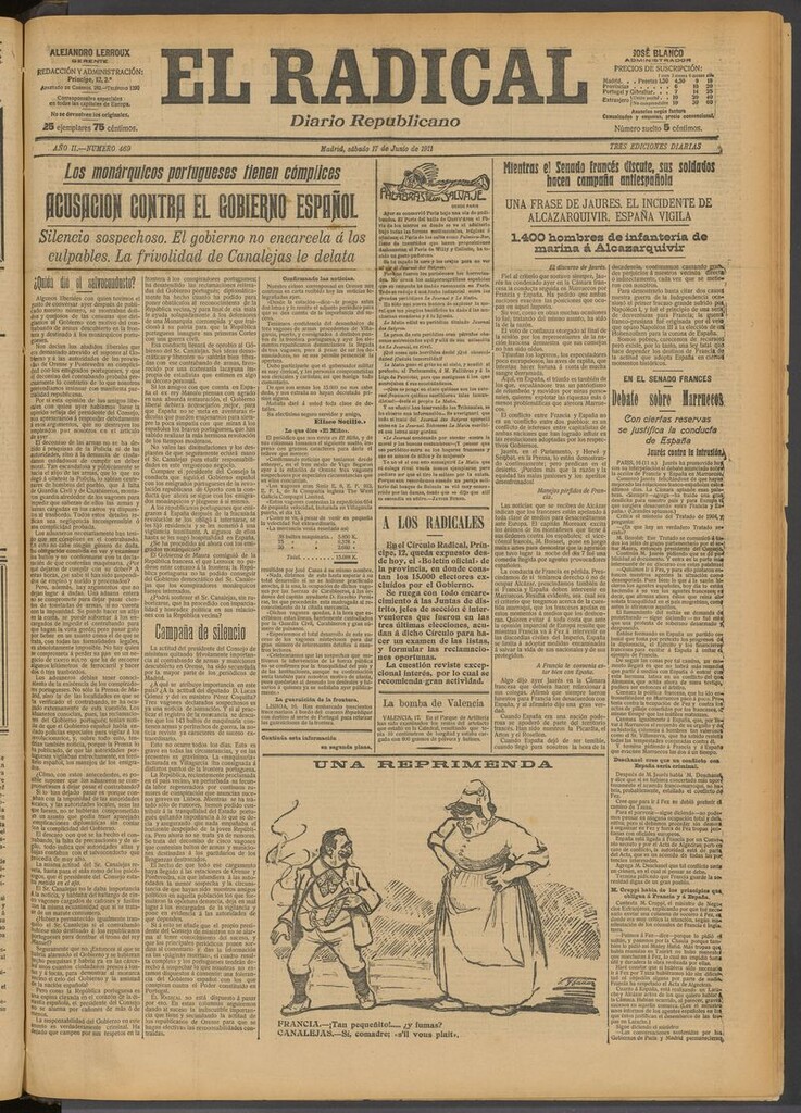 Miniatura de El Radical: diario republicano del 17 de junio de 1911