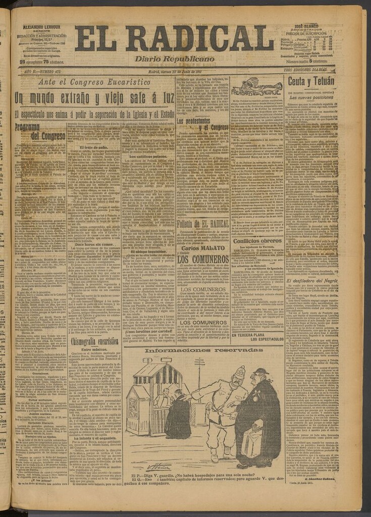 Miniatura de El Radical: diario republicano del 23 de junio de 1911