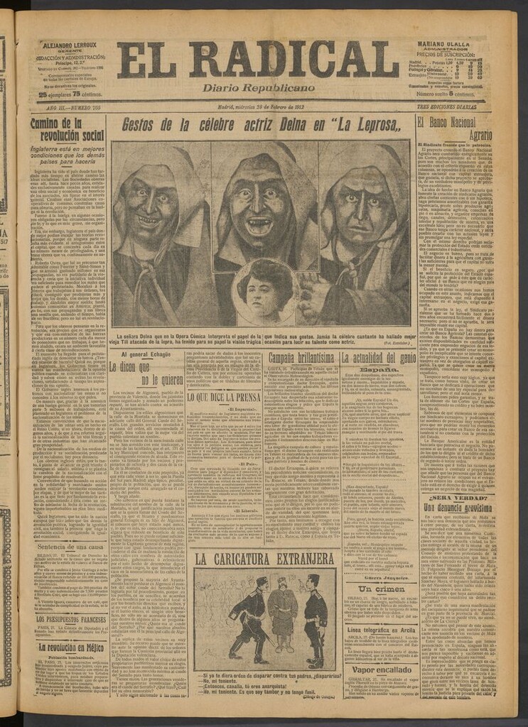 Miniatura de El Radical: diario republicano del 28 de febrero de 1912