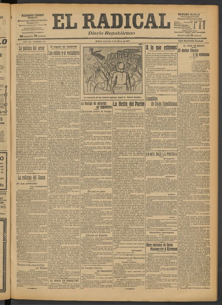 Miniatura de El Radical: diario republicano del 6 de marzo de 1912