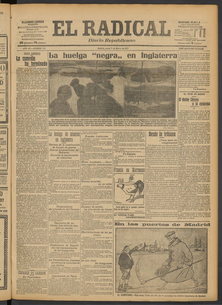 Miniatura de El Radical: diario republicano del 7 de marzo de 1912