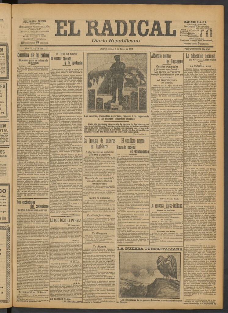 Miniatura de El Radical: diario republicano del 8 de marzo de 1912