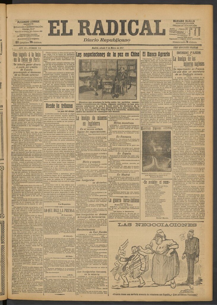 Miniatura de El Radical: diario republicano del 9 de marzo de 1912