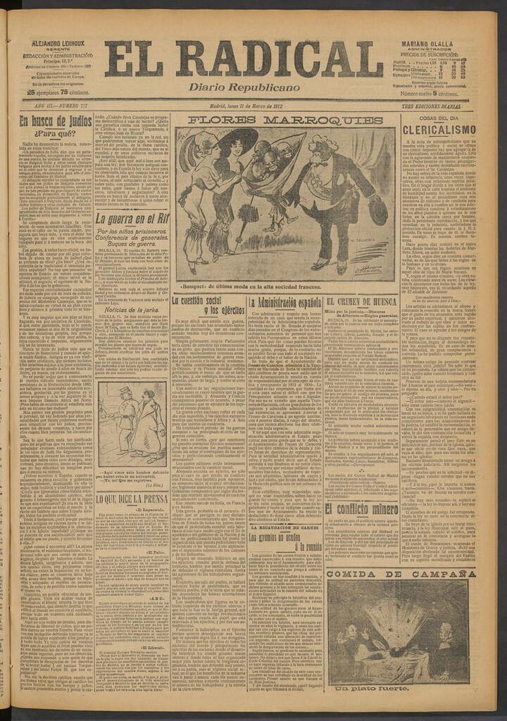 Miniatura de El Radical: diario republicano del 11 de marzo de 1912