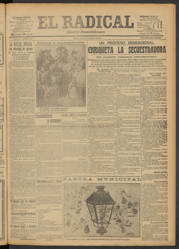 Miniatura de El Radical: diario republicano del 22 de marzo de 1912