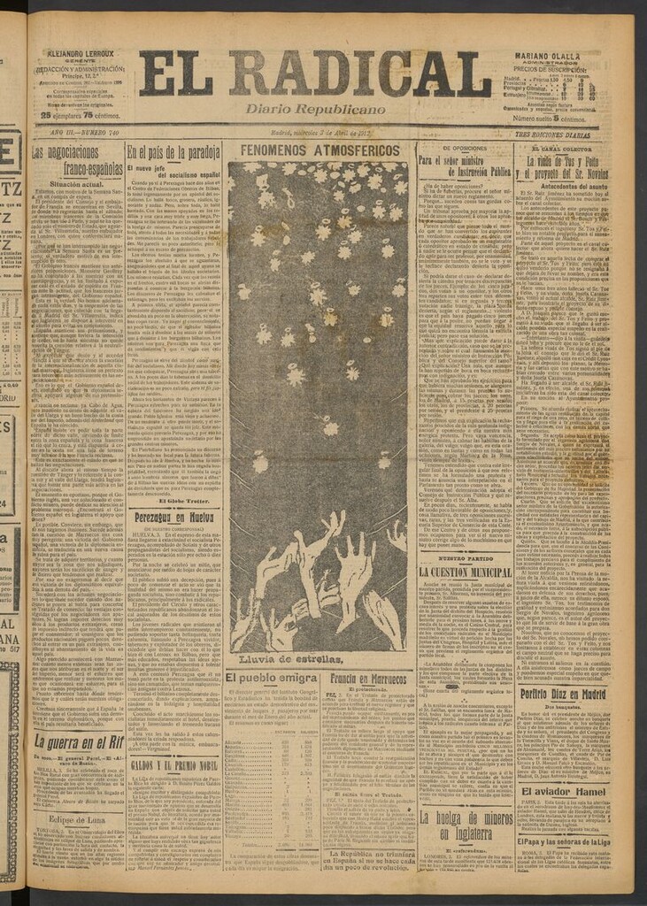 Miniatura de El Radical: diario republicano del 3 de abril de 1912