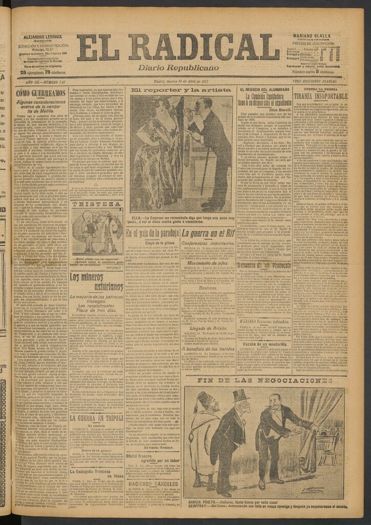 Miniatura de El Radical: diario republicano del 10 de abril de 1912
