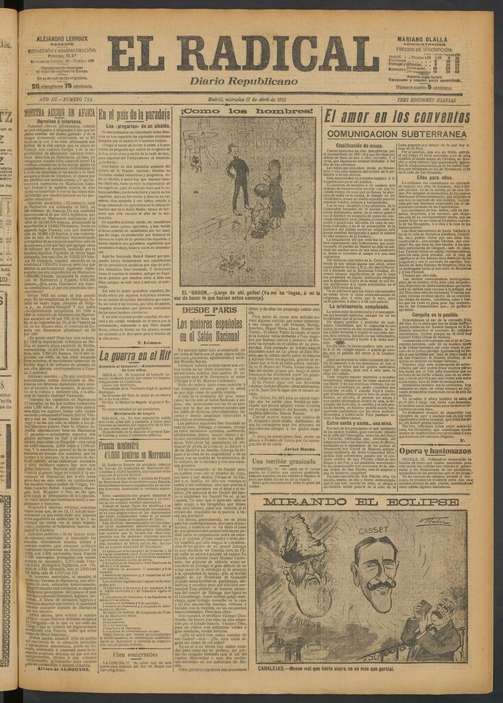 Miniatura de El Radical: diario republicano del 17 de abril de 1912