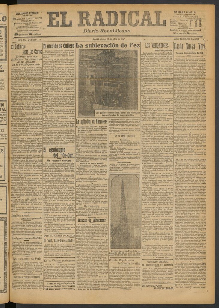 Miniatura de El Radical: diario republicano del 26 de abril de 1912