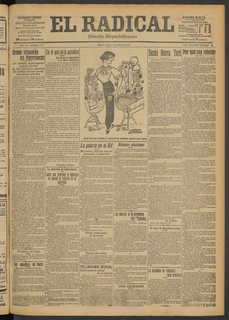 Miniatura de El Radical: diario republicano del 11 de mayo de 1912
