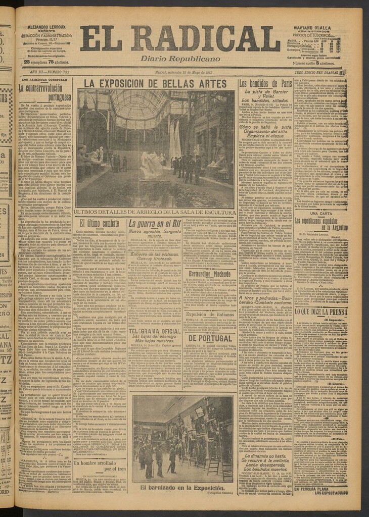 Miniatura de El Radical: diario republicano del 15 de mayo de 1912