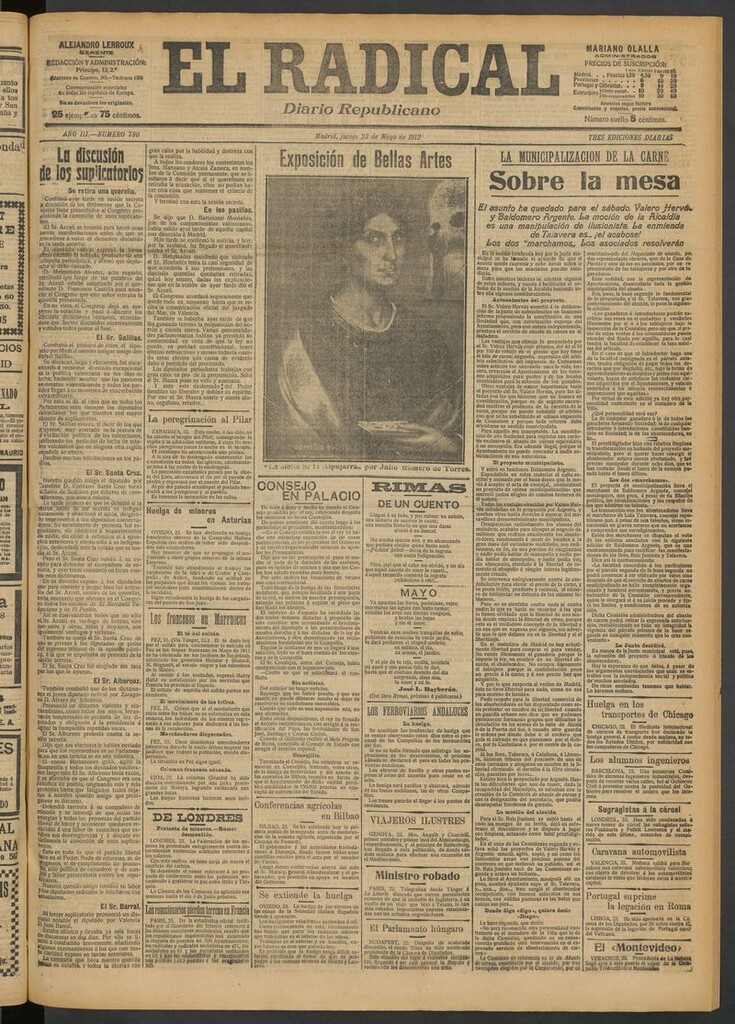 Miniatura de El Radical: diario republicano del 23 de mayo de 1912