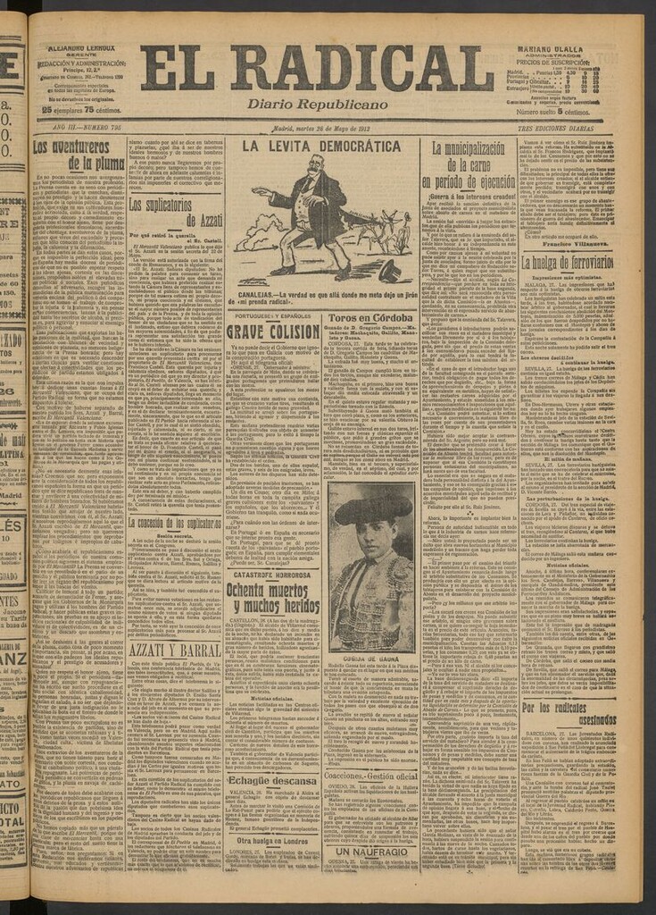 Miniatura de El Radical: diario republicano del 28 de mayo de 1912