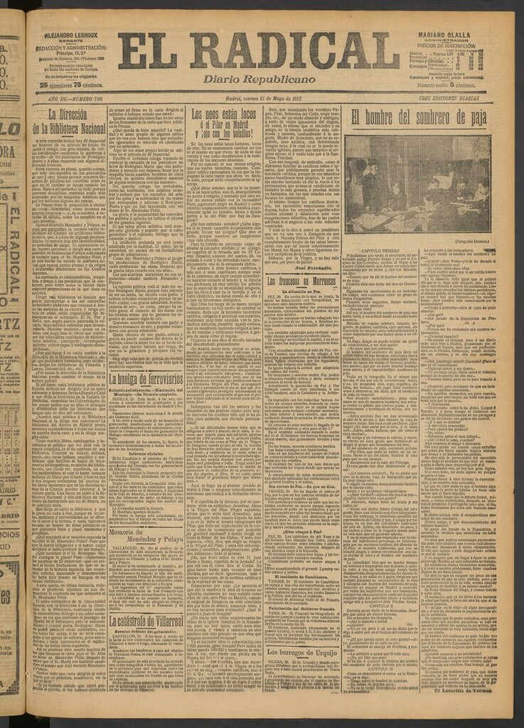 Miniatura de El Radical: diario republicano del 31 de mayo de 1912