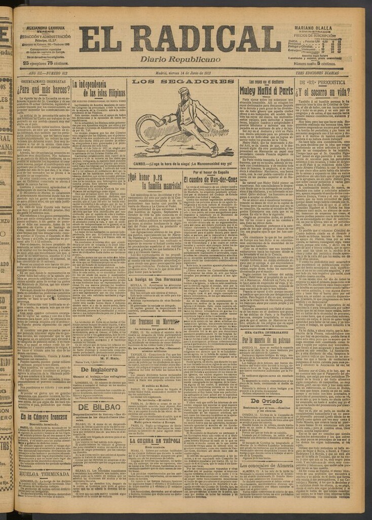 Miniatura de El Radical: diario republicano del 14 de junio de 1912