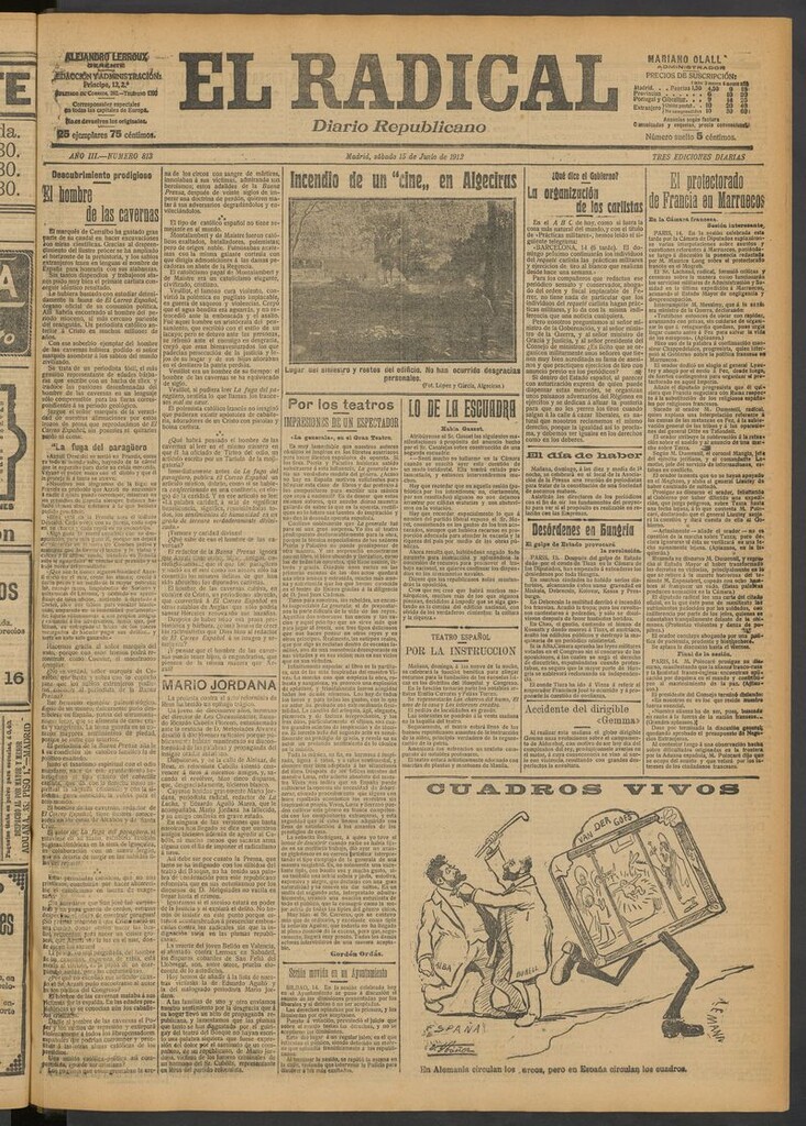 Miniatura de El Radical: diario republicano del 15 de junio de 1912