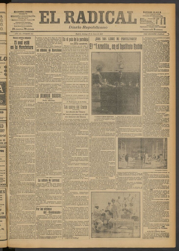 Miniatura de El Radical: diario republicano del 16 de junio de 1912