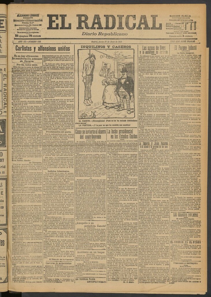 Miniatura de El Radical: diario republicano del 27 de junio de 1912