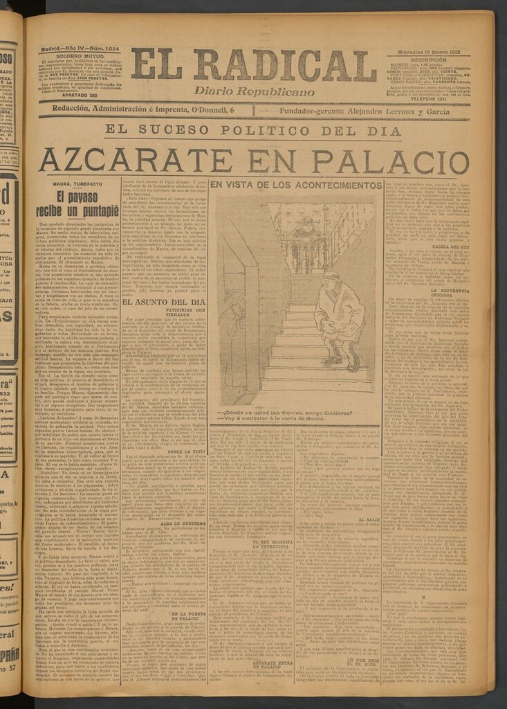 Miniatura de El Radical: diario republicano del 15 de enero de 1913