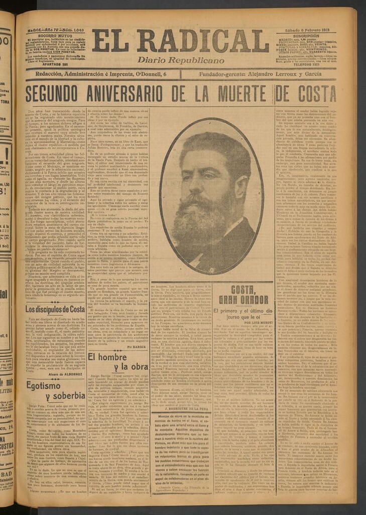Miniatura de El Radical: diario republicano del 8 de febrero de 1913