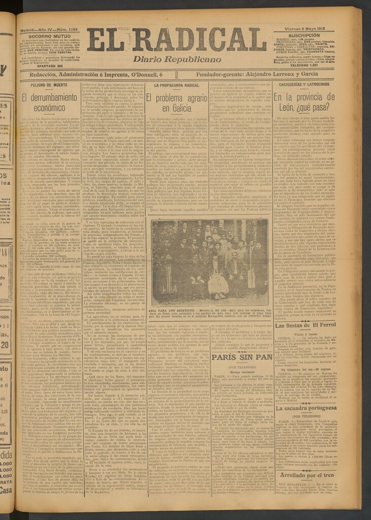 Miniatura de El Radical: diario republicano del 9 de mayo de 1913