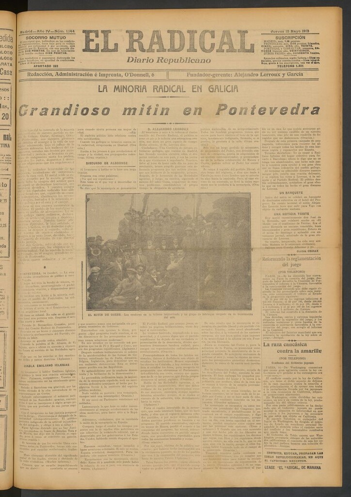 Miniatura de El Radical: diario republicano del 15 de mayo de 1913
