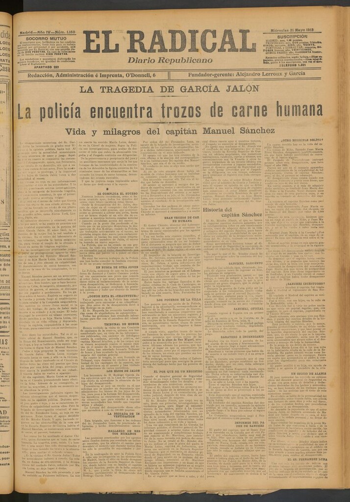 Miniatura de El Radical: diario republicano del 21 de mayo de 1913
