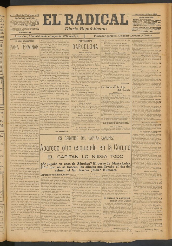 Miniatura de El Radical: diario republicano del 25 de mayo de 1913