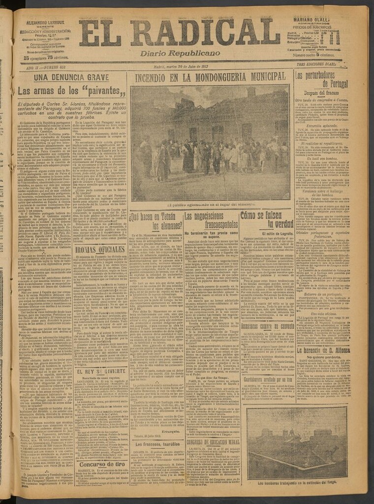 Miniatura de El Radical: diario republicano del 30 de julio de 1912
