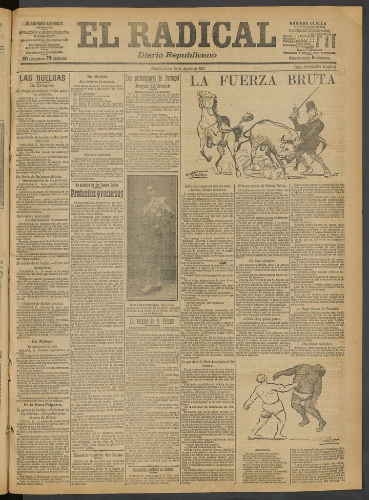 Miniatura de El Radical: diario republicano del 15 de agosto de 1912