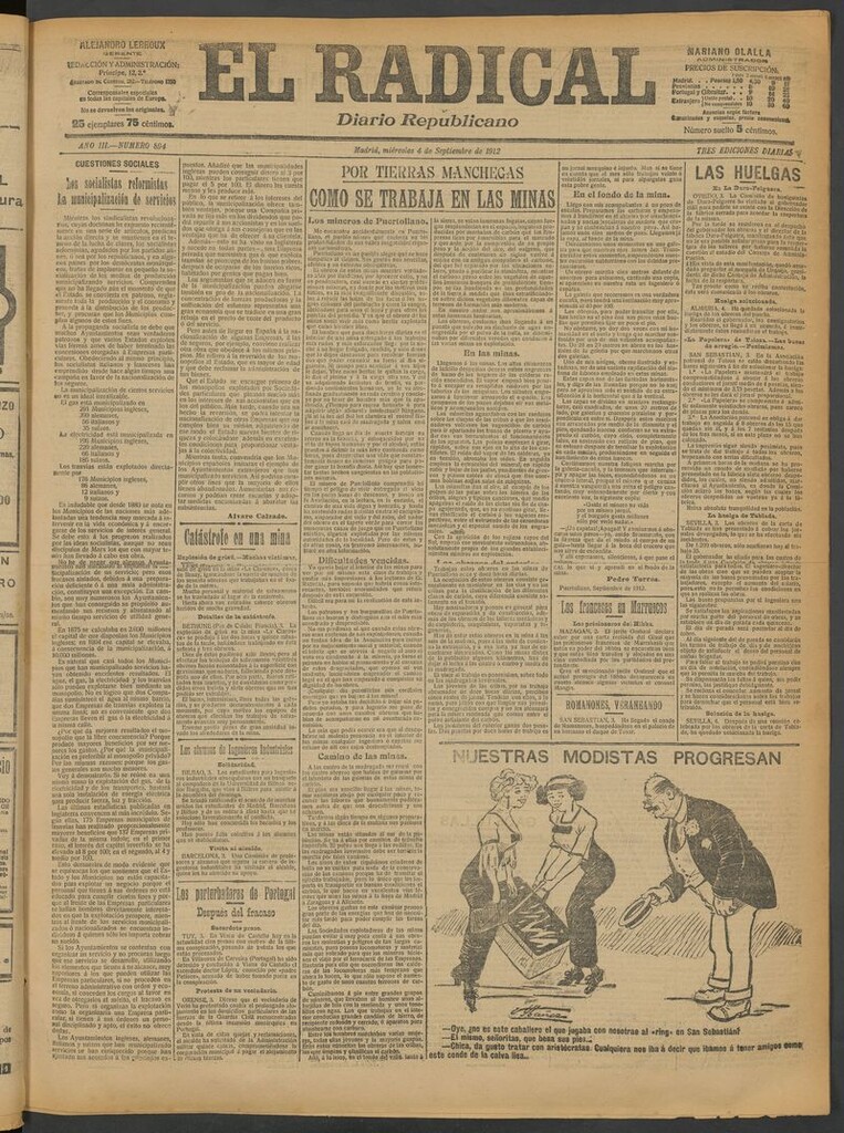 Miniatura de El Radical: diario republicano del 4 de septiembre de 1912
