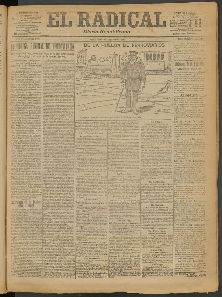 Miniatura de El Radical: diario republicano del 30 de septiembre de 1912