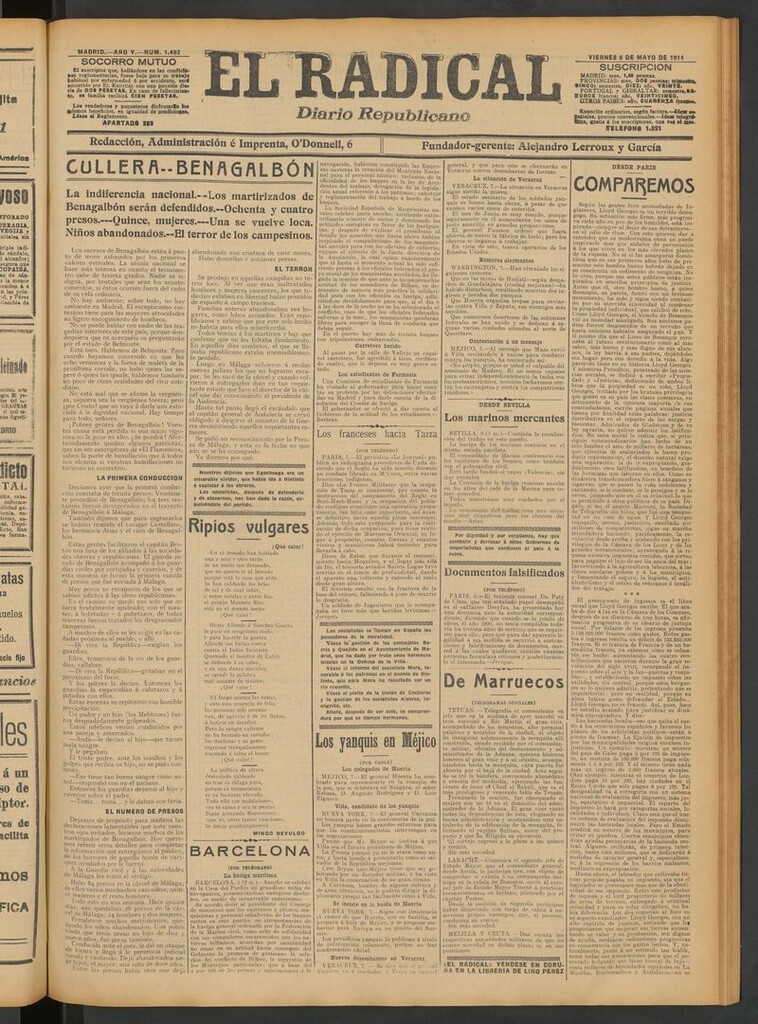 Miniatura de El Radical: diario republicano del 8 de mayo de 1914