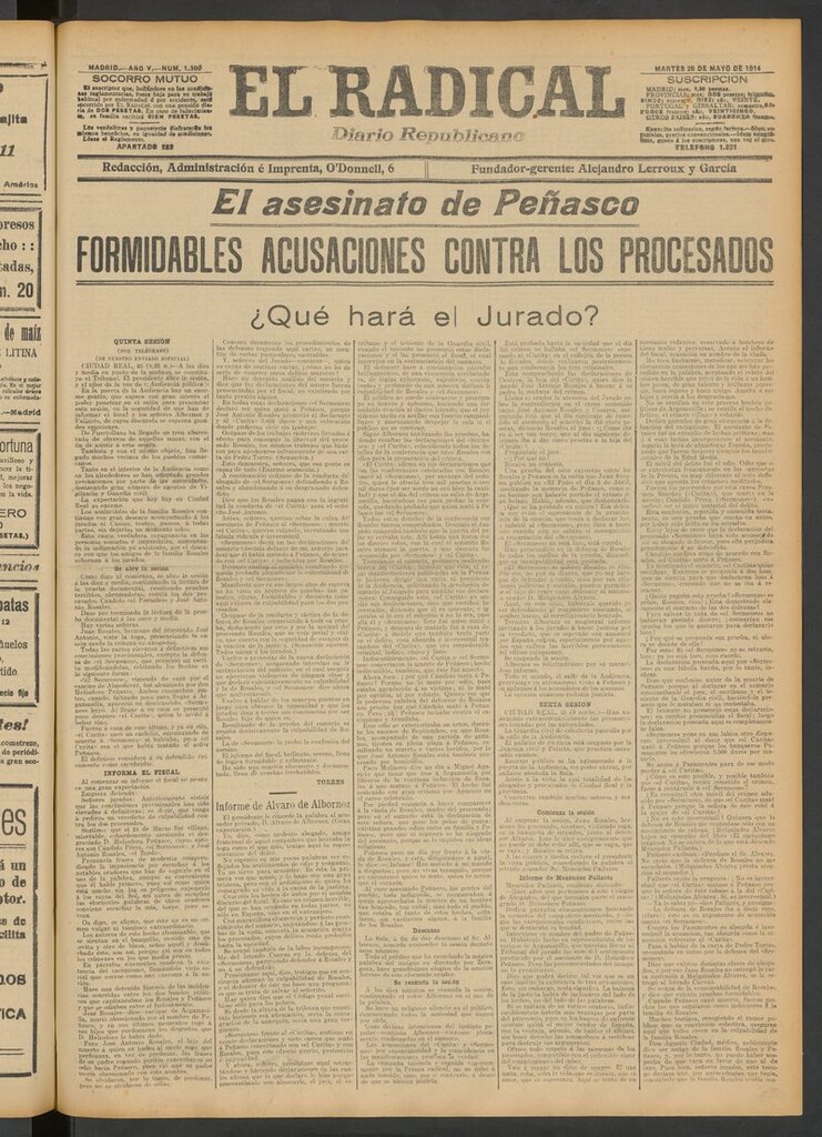 Miniatura de El Radical: diario republicano del 26 de mayo de 1914