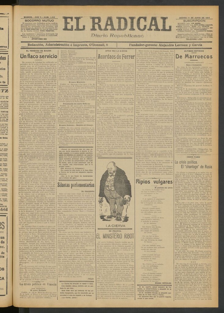 Miniatura de El Radical: diario republicano del 11 de junio de 1914