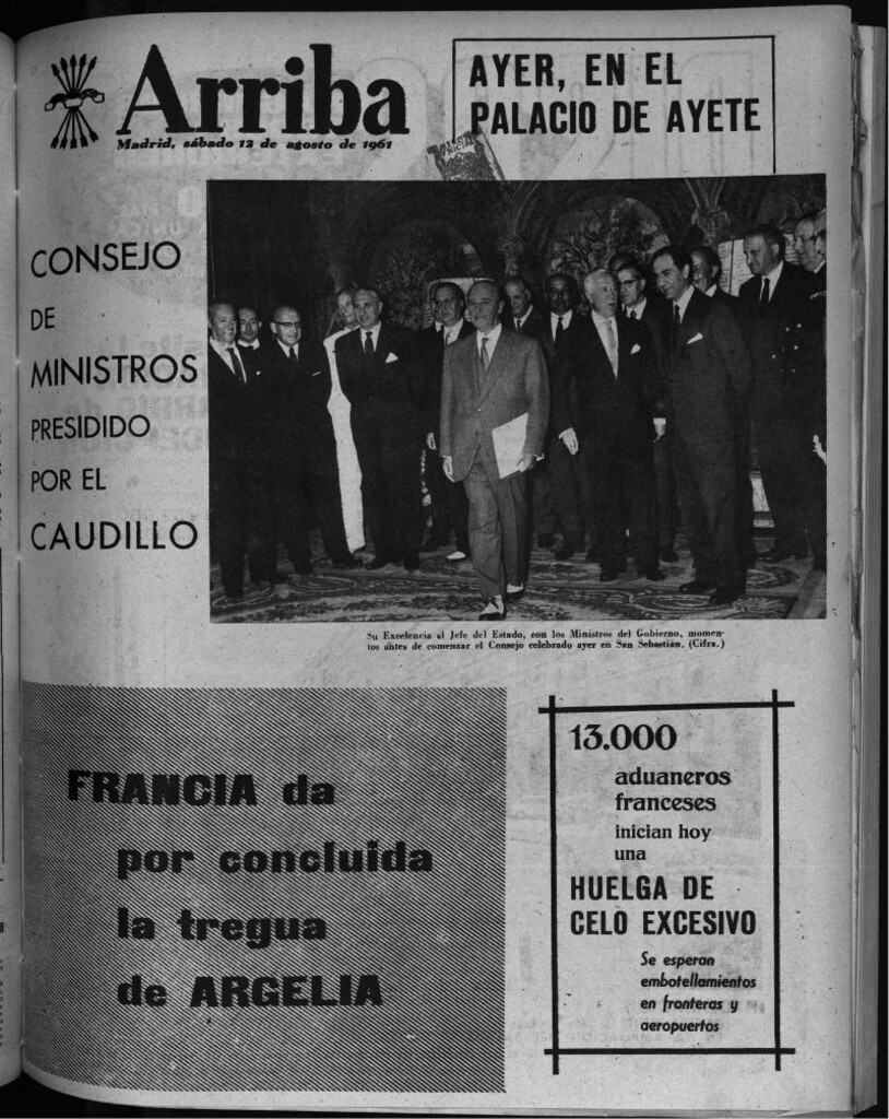 Miniatura de Arriba del 12 de agosto de 1961